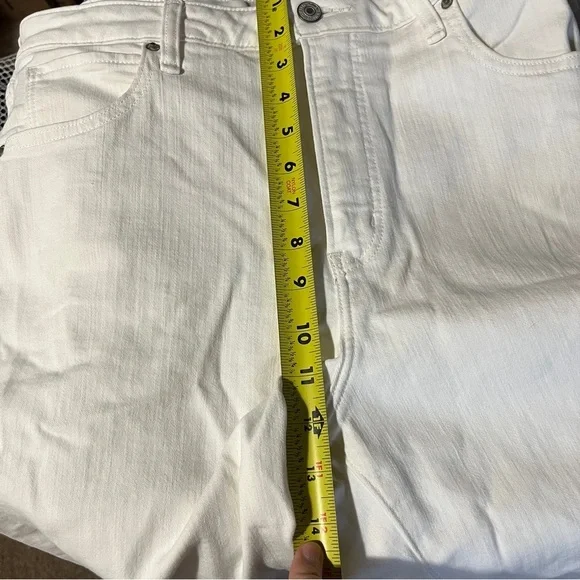 Abercrombie Fitch High Rise Super Skinny White Jeans Distressed - Picture 13 of 16